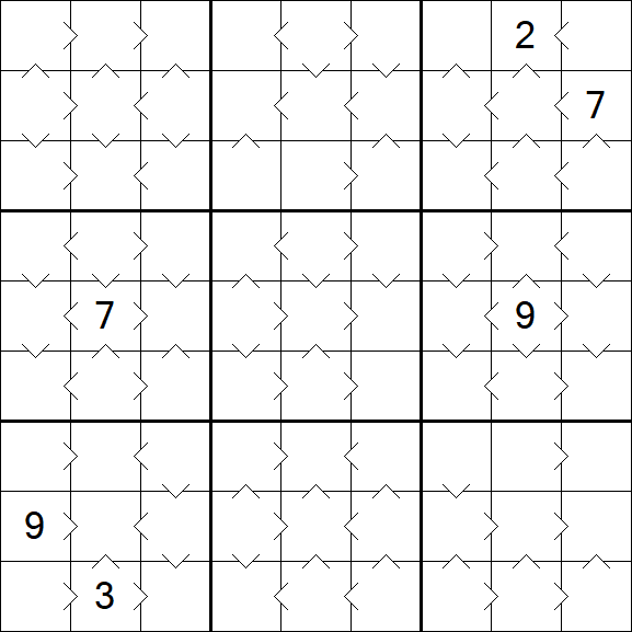 Greater Than Sudoku - Medium