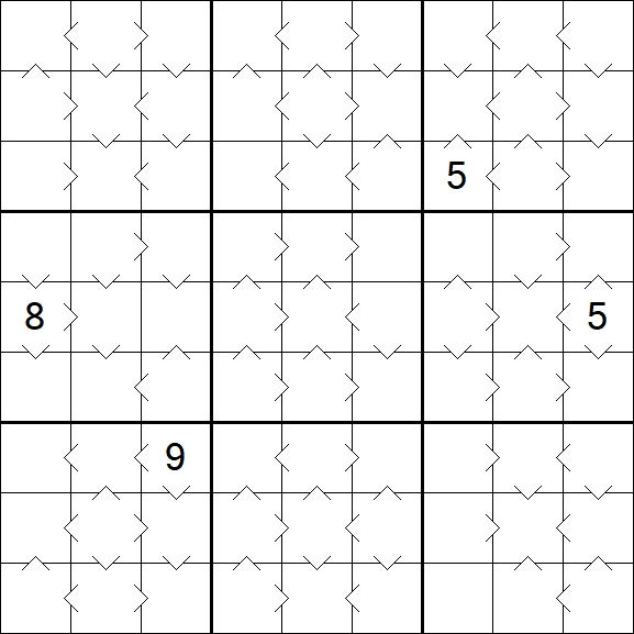 Greater Than Sudoku - Medium