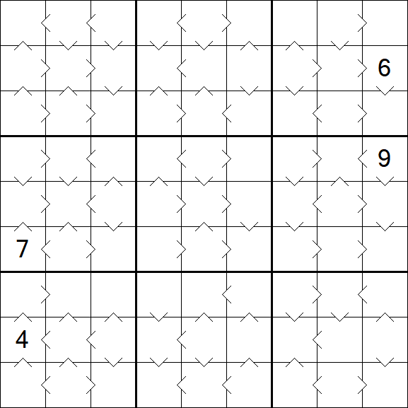 Greater Than Sudoku - Médio