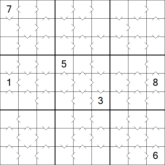 Greater Than Sudoku - Médio