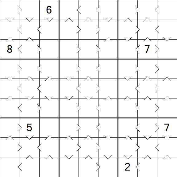 Greater Than Sudoku - Médio