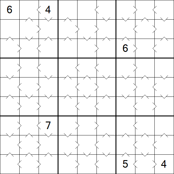Greater Than Sudoku - Moyen