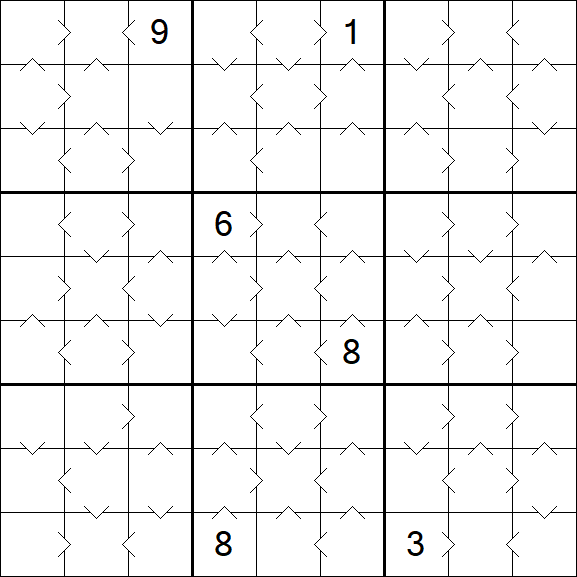 Greater Than Sudoku - Moyen