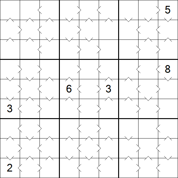 Greater Than Sudoku - Medium