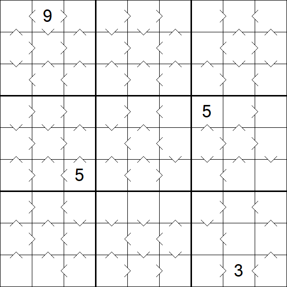 Greater Than Sudoku - Medium