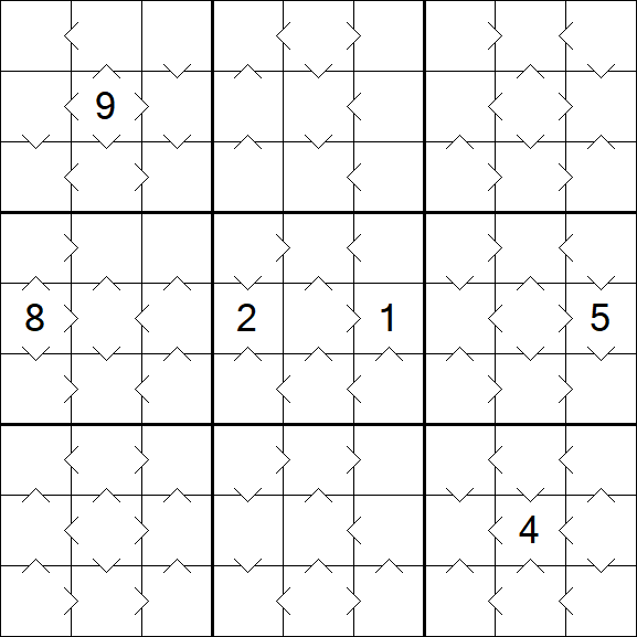 Greater Than Sudoku - Medium