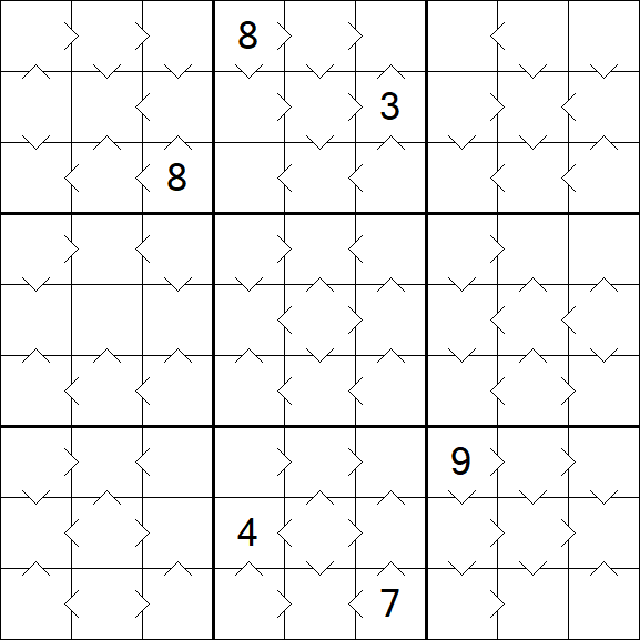 Greater Than Sudoku - Medium