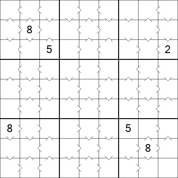Greater Than Sudoku - Medium