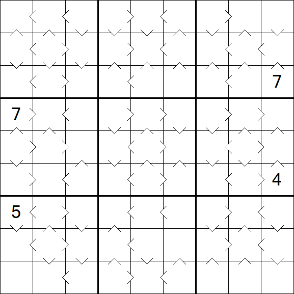 Greater Than Sudoku - Medium