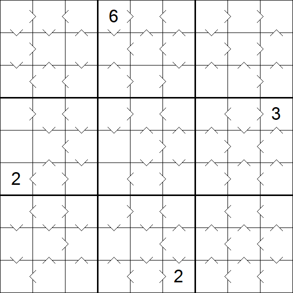 Greater Than Sudoku - Medium