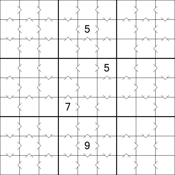 Greater Than Sudoku - Medium