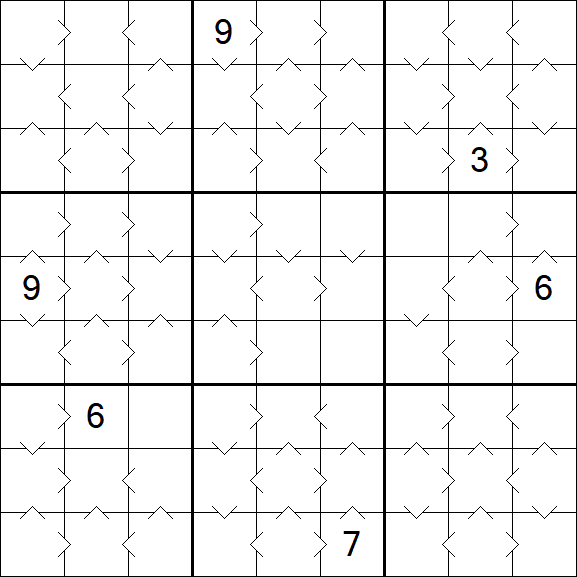Greater Than Sudoku - Medium