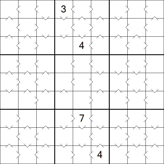 Greater Than Sudoku - Medium