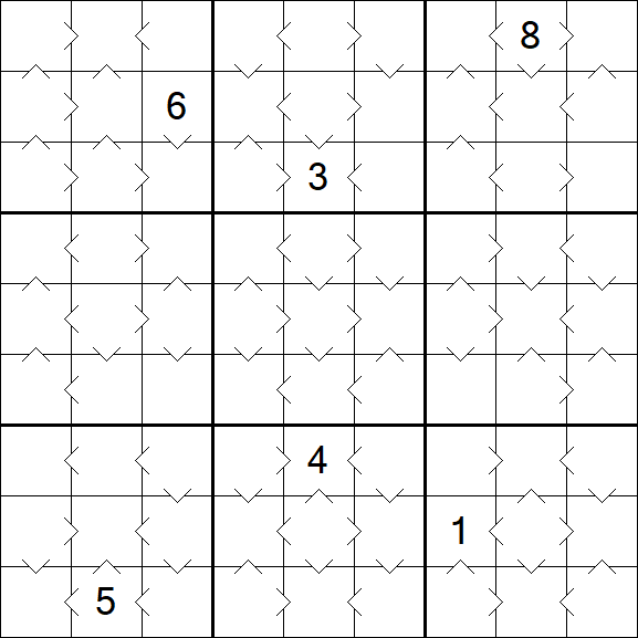 Greater Than Sudoku - Medium