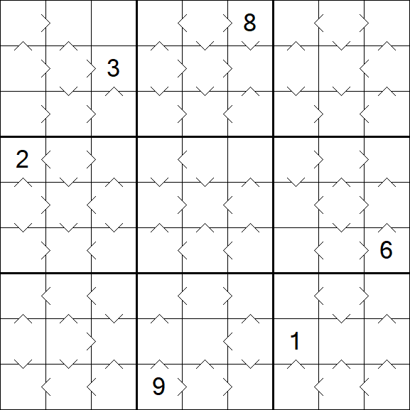 Greater Than Sudoku - Médio