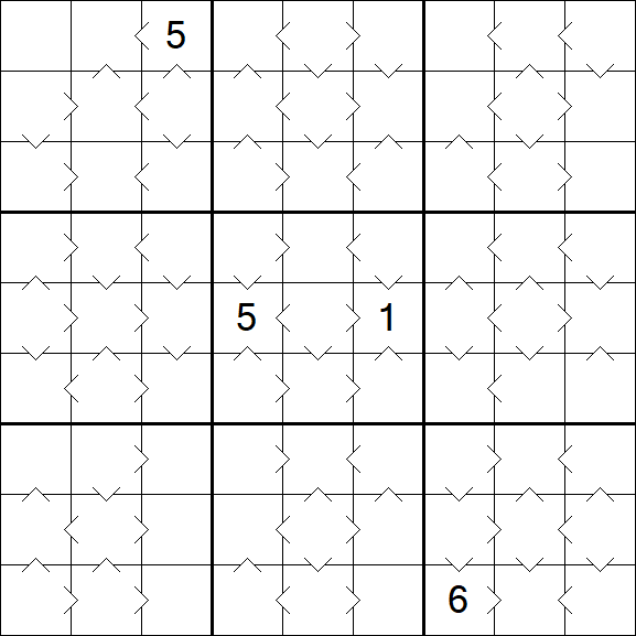 Greater Than Sudoku - Medium