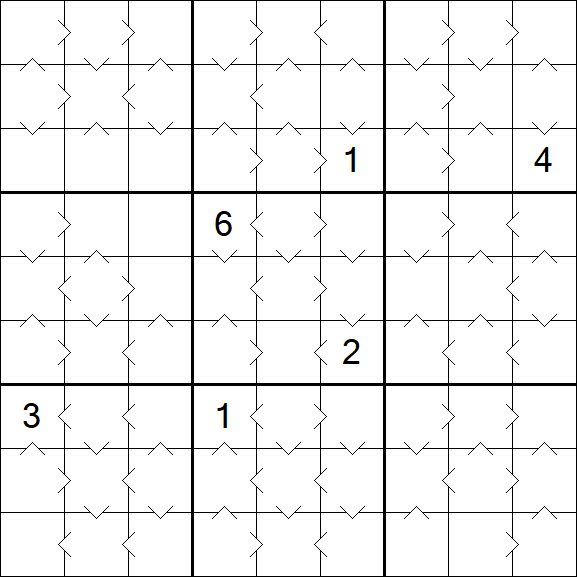 Greater Than Sudoku - Medium