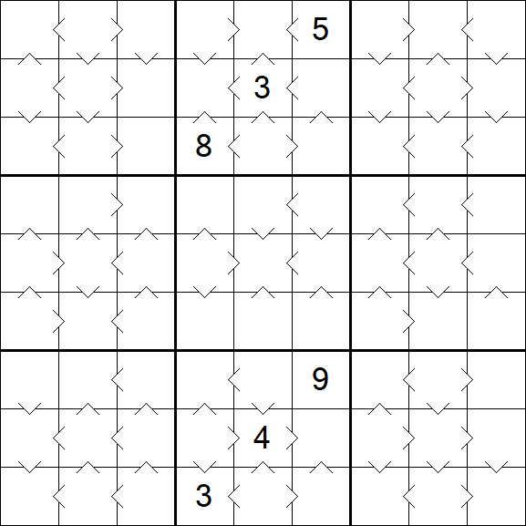 Greater Than Sudoku - Medium