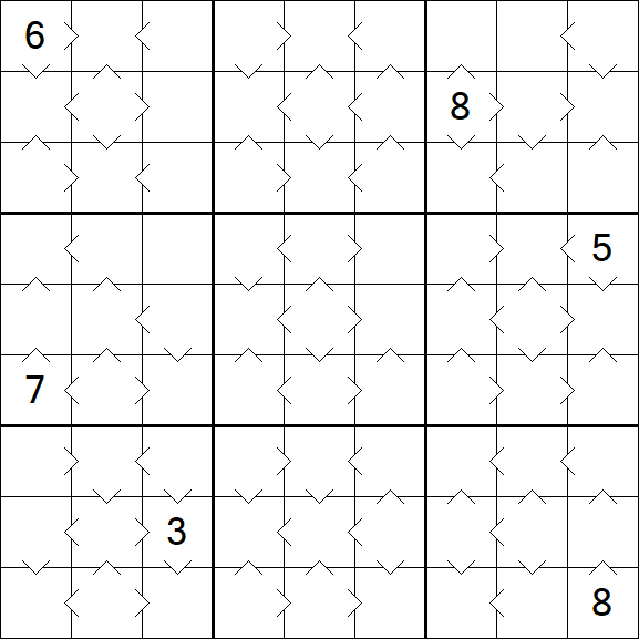 Greater Than Sudoku - Medium