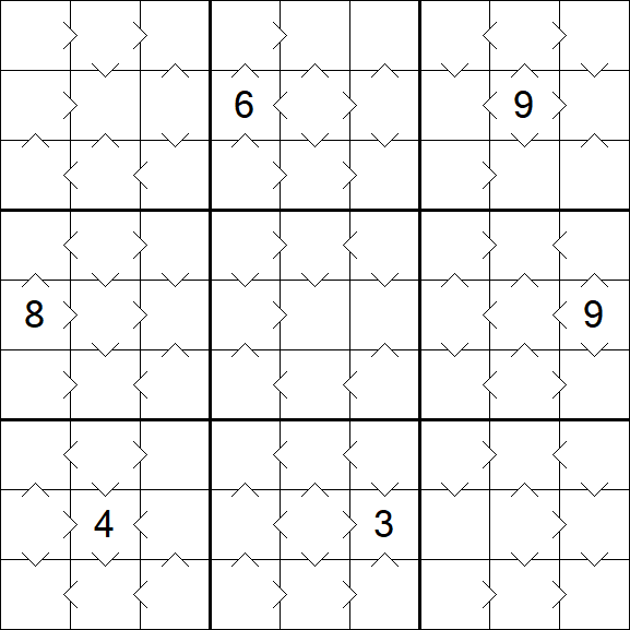 Greater Than Sudoku - Medium