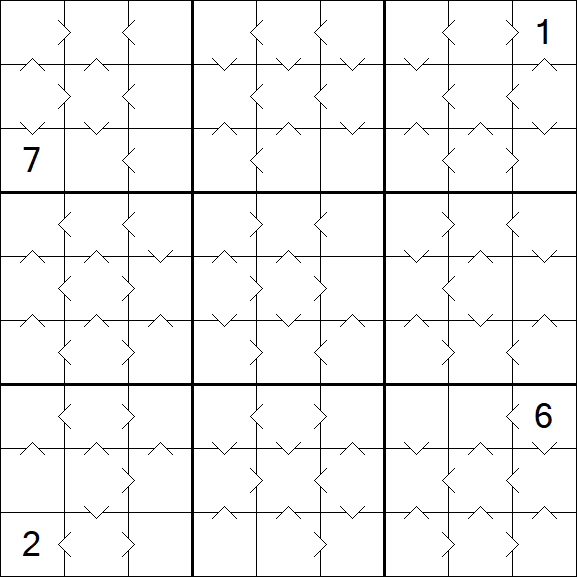 Greater Than Sudoku - Medium