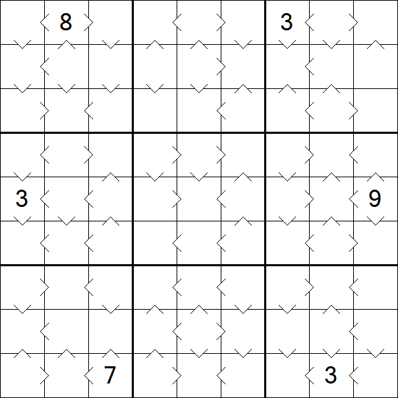 Greater Than Sudoku - Medium