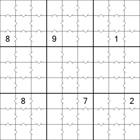 Greater Than Sudoku - Medium