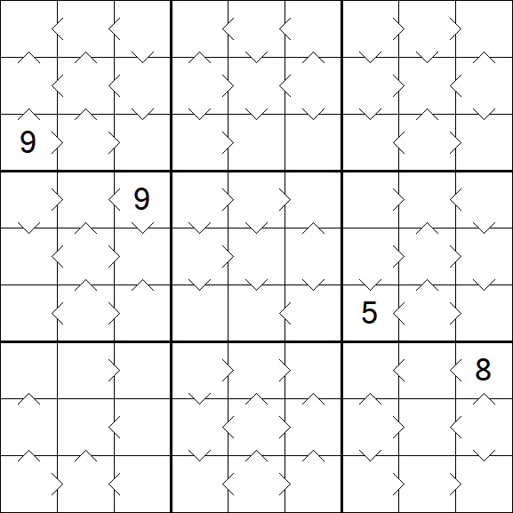 Greater Than Sudoku - Medium