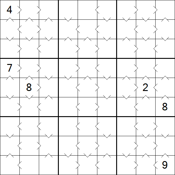 Greater Than Sudoku - Medium