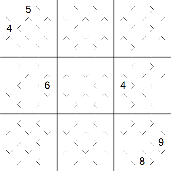 Greater Than Sudoku - Medium