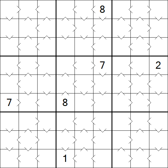 Greater Than Sudoku - Medium