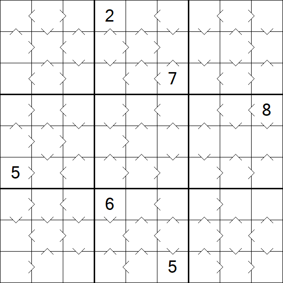 Greater Than Sudoku - Medium