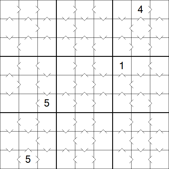 Greater Than Sudoku - Medium