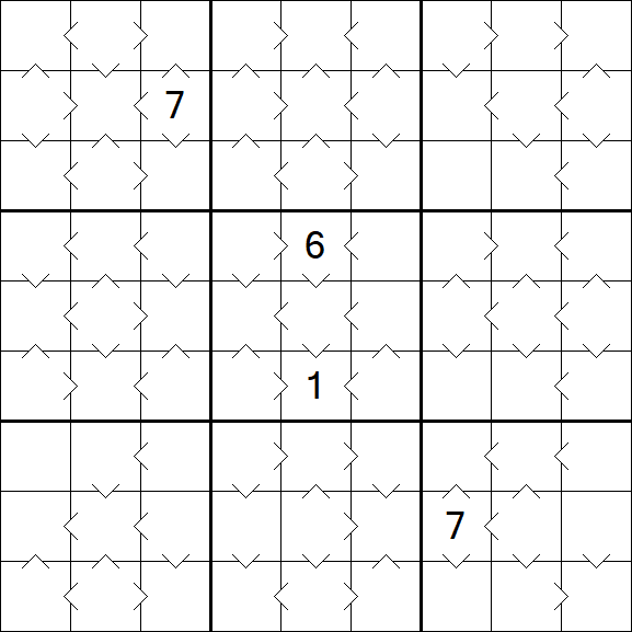 Greater Than Sudoku - Medium