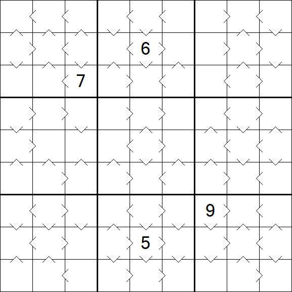 Greater Than Sudoku - Medium