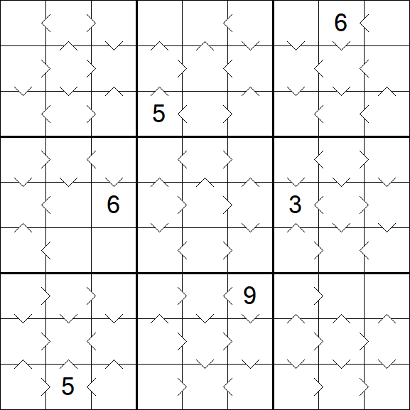 Greater Than Sudoku - Medium
