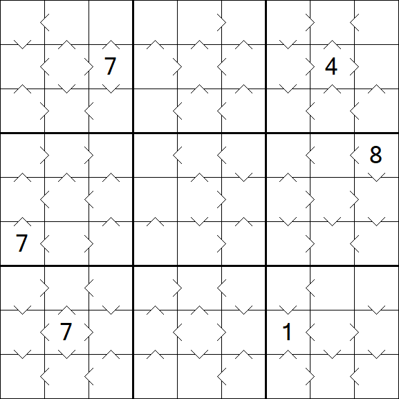 Greater Than Sudoku - Medium
