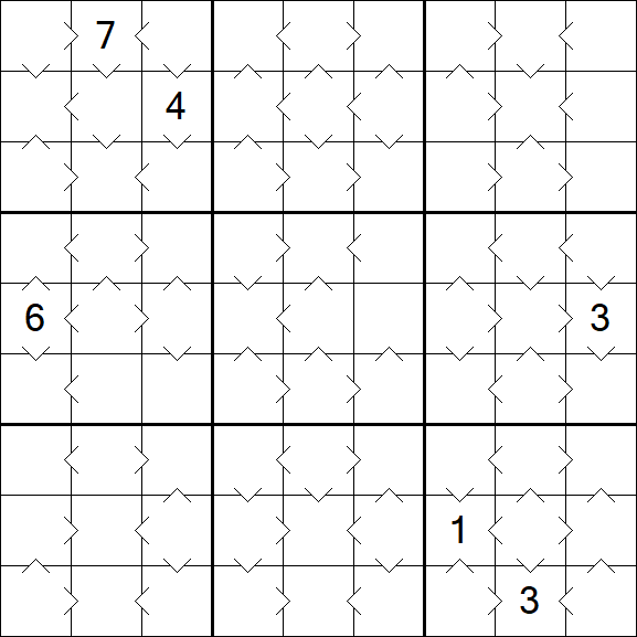 Greater Than Sudoku - Medium