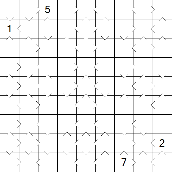 Greater Than Sudoku - Medium
