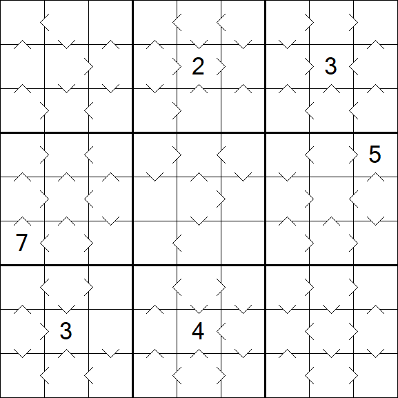 Greater Than Sudoku - Medium