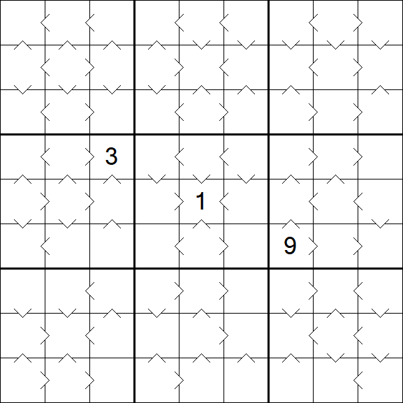 Greater Than Sudoku - Medium