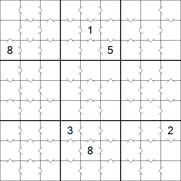 Greater Than Sudoku - Medium
