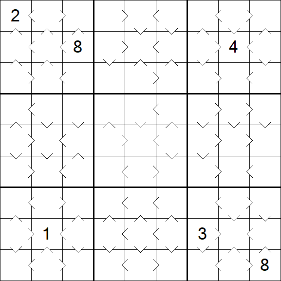 Greater Than Sudoku - Medium