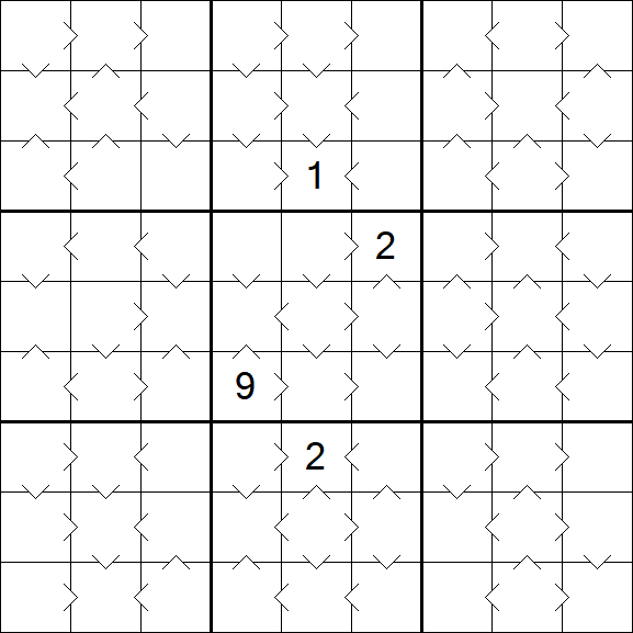 Greater Than Sudoku - Medium