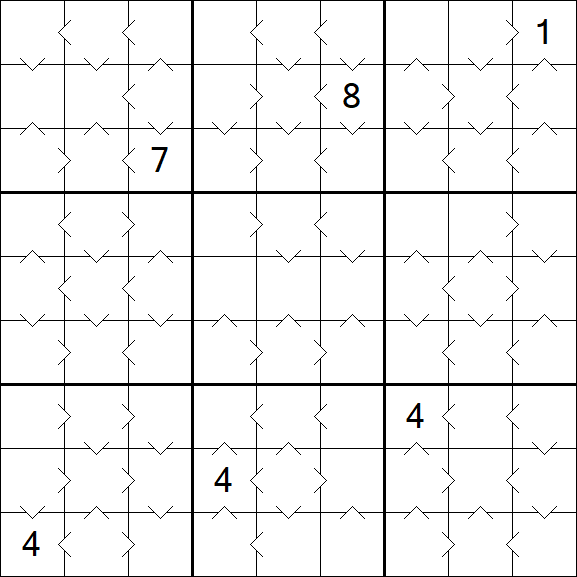Greater Than Sudoku - Medium