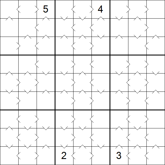 Greater Than Sudoku - Medium