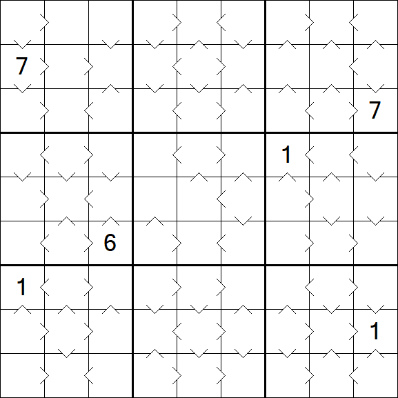 Greater Than Sudoku - Medium