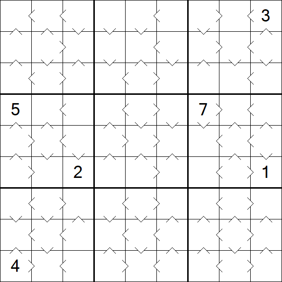 Greater Than Sudoku - Medium