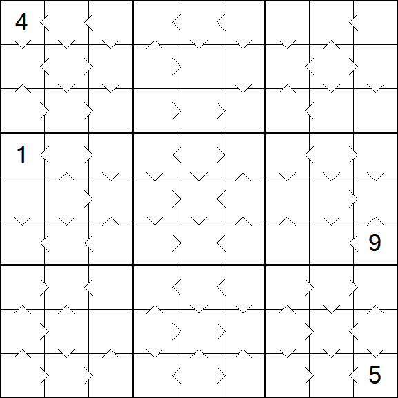 Greater Than Sudoku - Medium