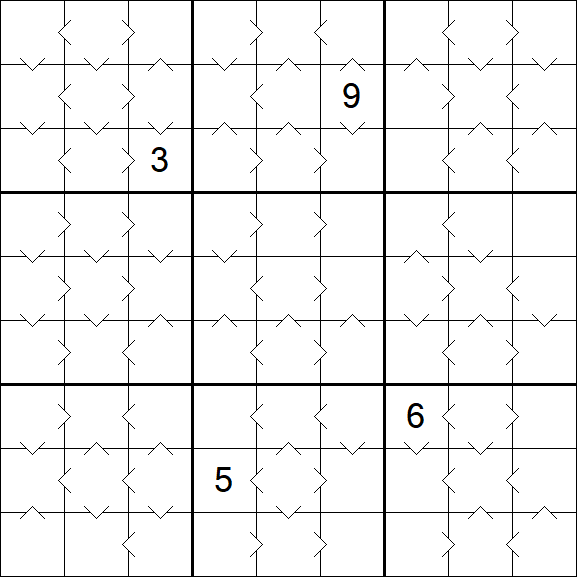 Greater Than Sudoku - Medium
